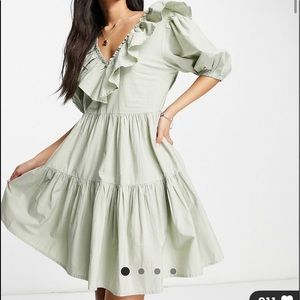 ASOS Frill Detail Smock Dress